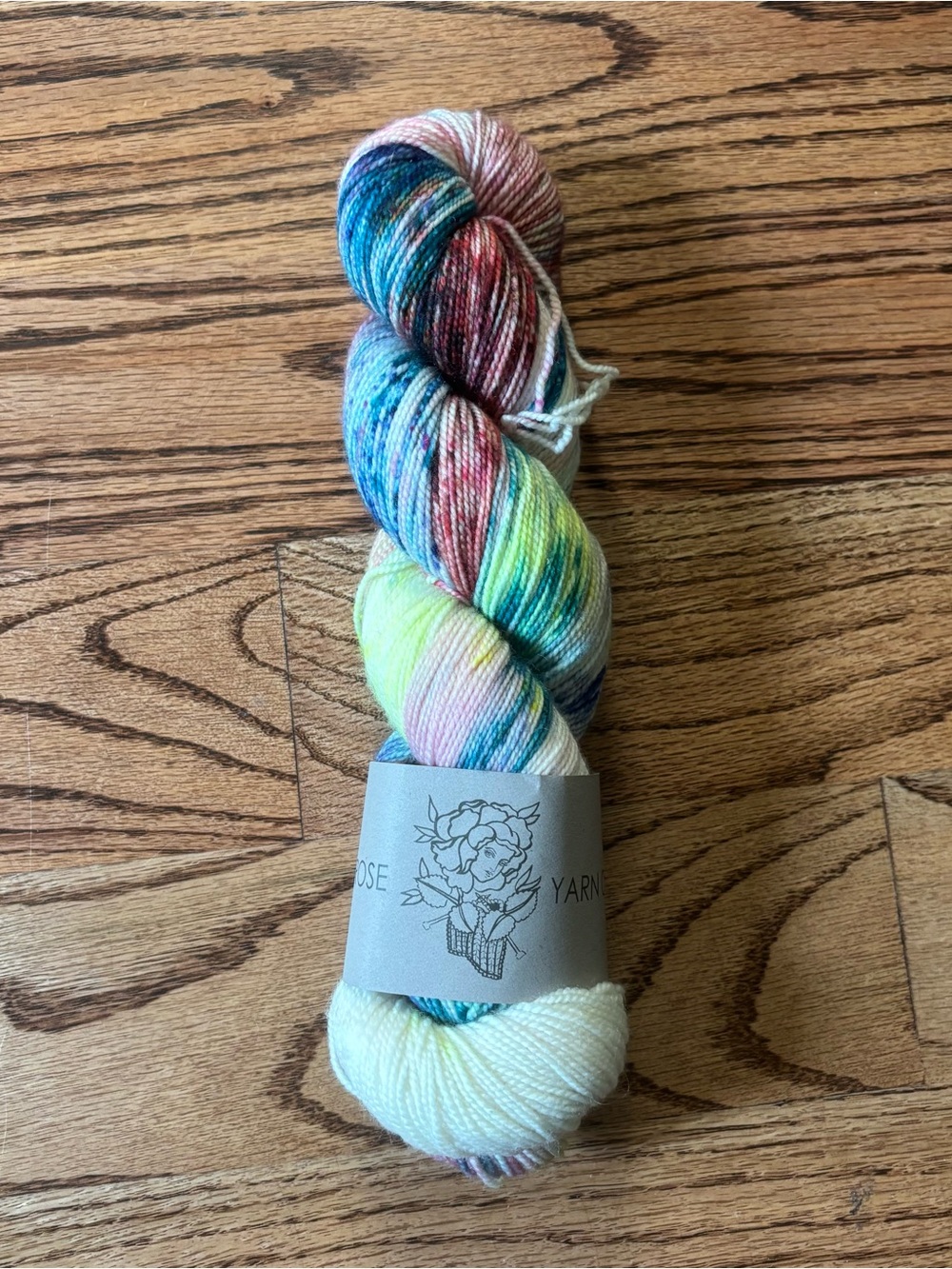 Primrose Yarn Co Ultimate Sock Hand-Dyed Yarn Multicolor Onesies #23 Wool Nylon